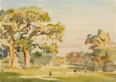 Een uitzicht op Chirk Castle, 1916 door Philip Wilson Steer